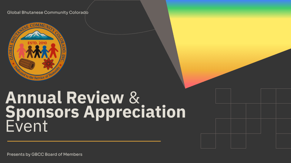 Annual Review & Sponsors Appreciation Event